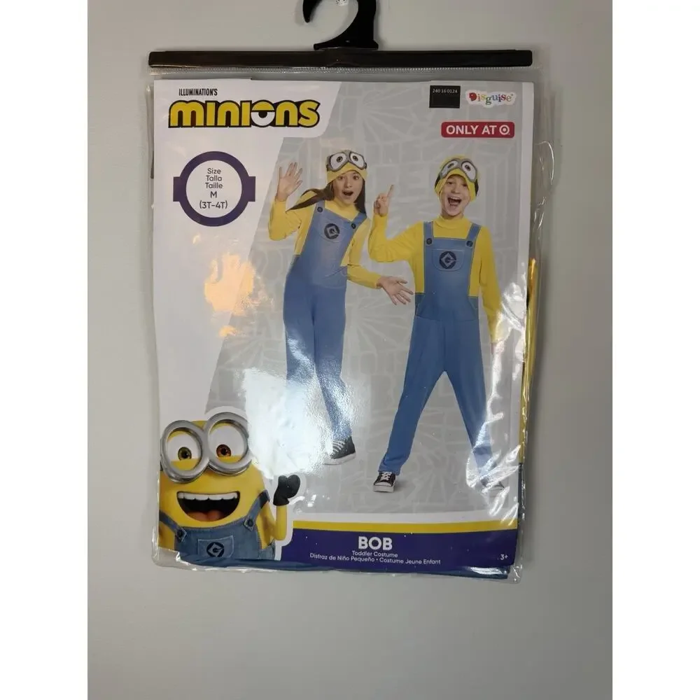 Minions Bob Toddler Costume 3T/4T NWT
